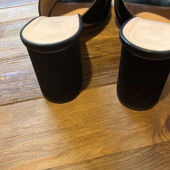 Gucci Black Suede GG Marmont Fringe Slide Sandals - Picture 7 of 13